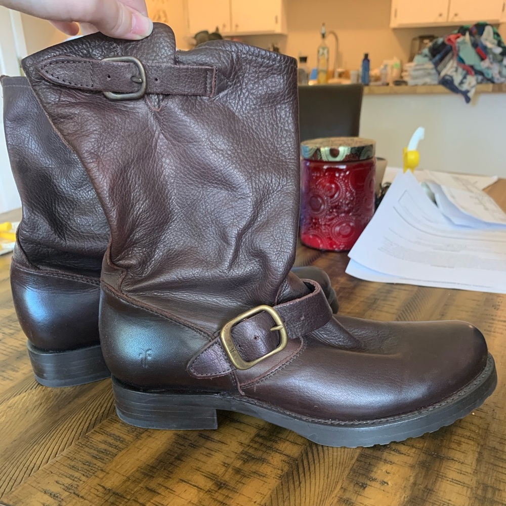 Frye brown leather boots